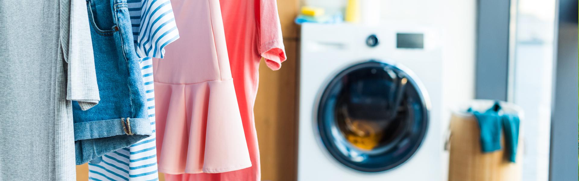 Image of Washing Machine and Clothes